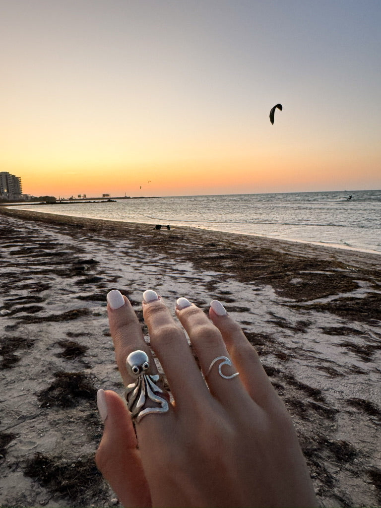 Anillo Pulpo de plata