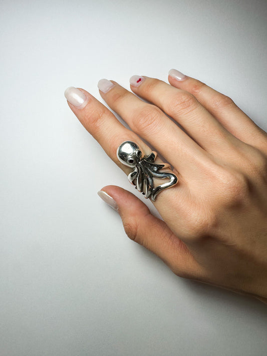 Anillo Pulpo Oxidado