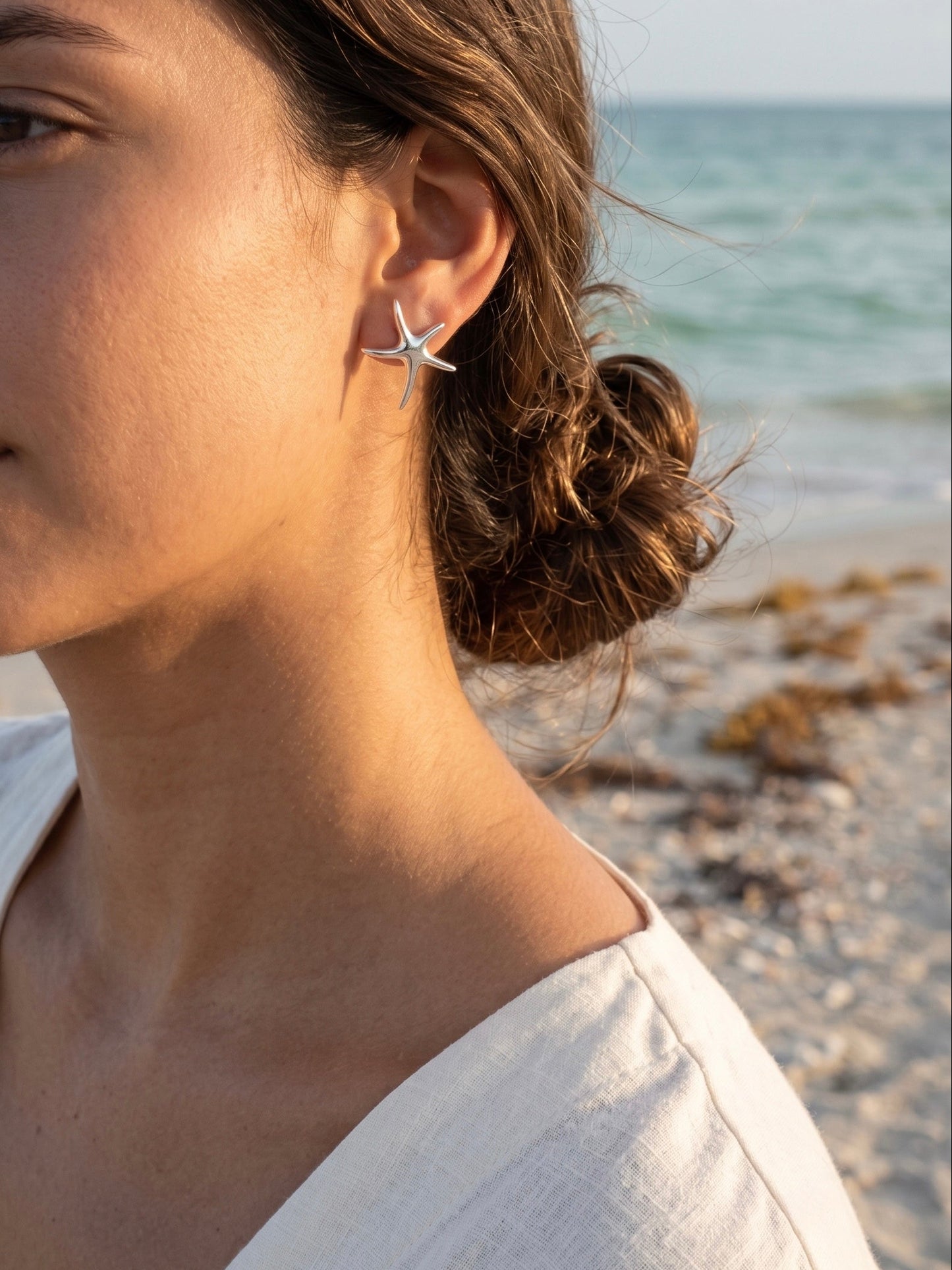 Aretes estrella de mar-chicos