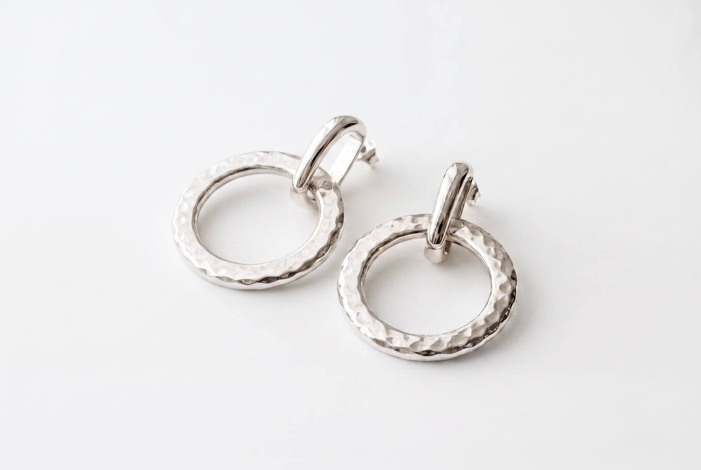 Aretes Maxi Aros| Doble textura
