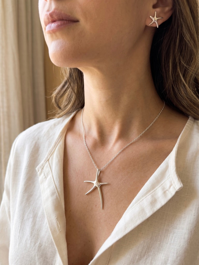 Aretes estrella de mar-chicos