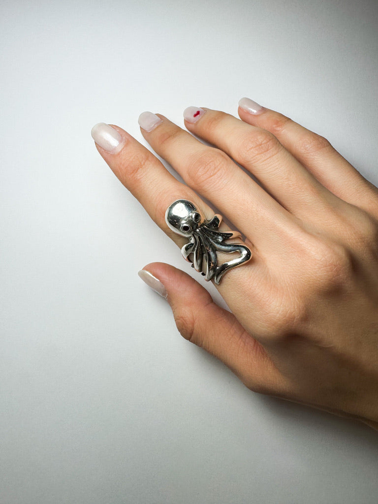 Anillo Pulpo Oxidado