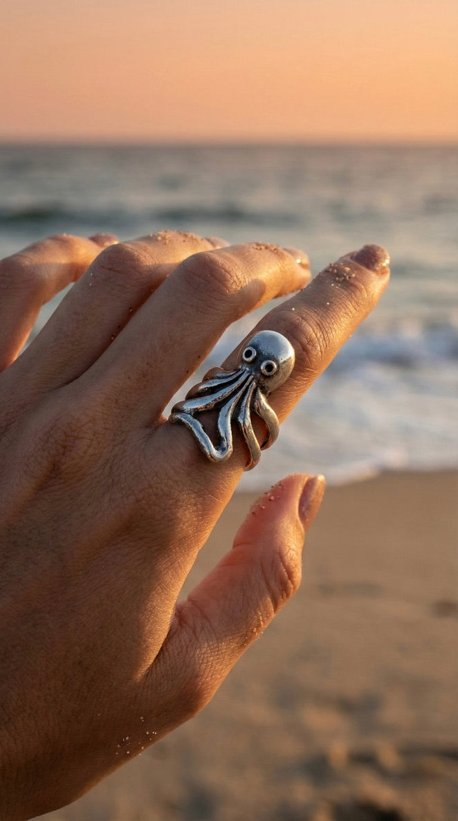 Anillo Pulpo de plata