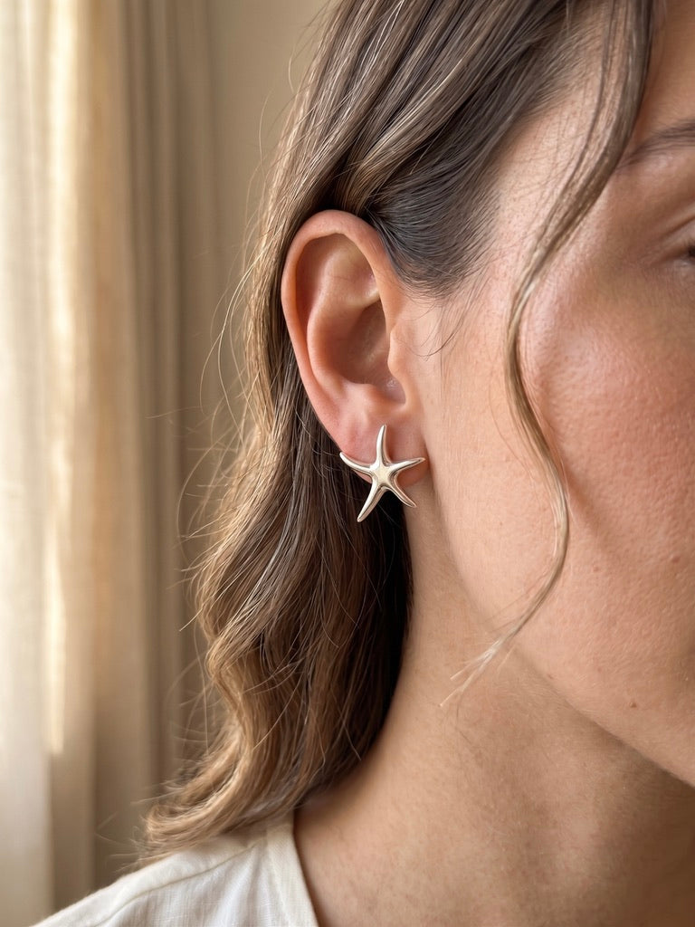 Aretes estrella de mar-chicos