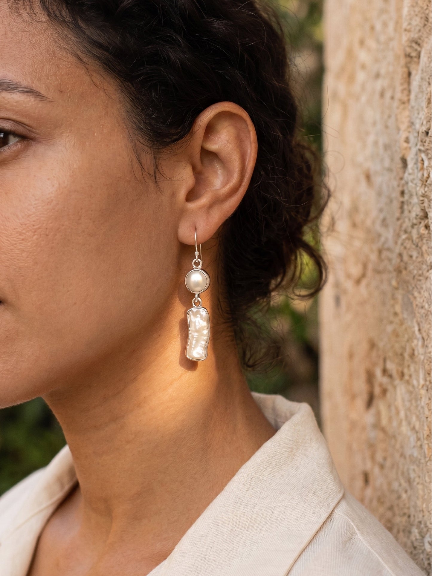 Aretes Perla & Biwa