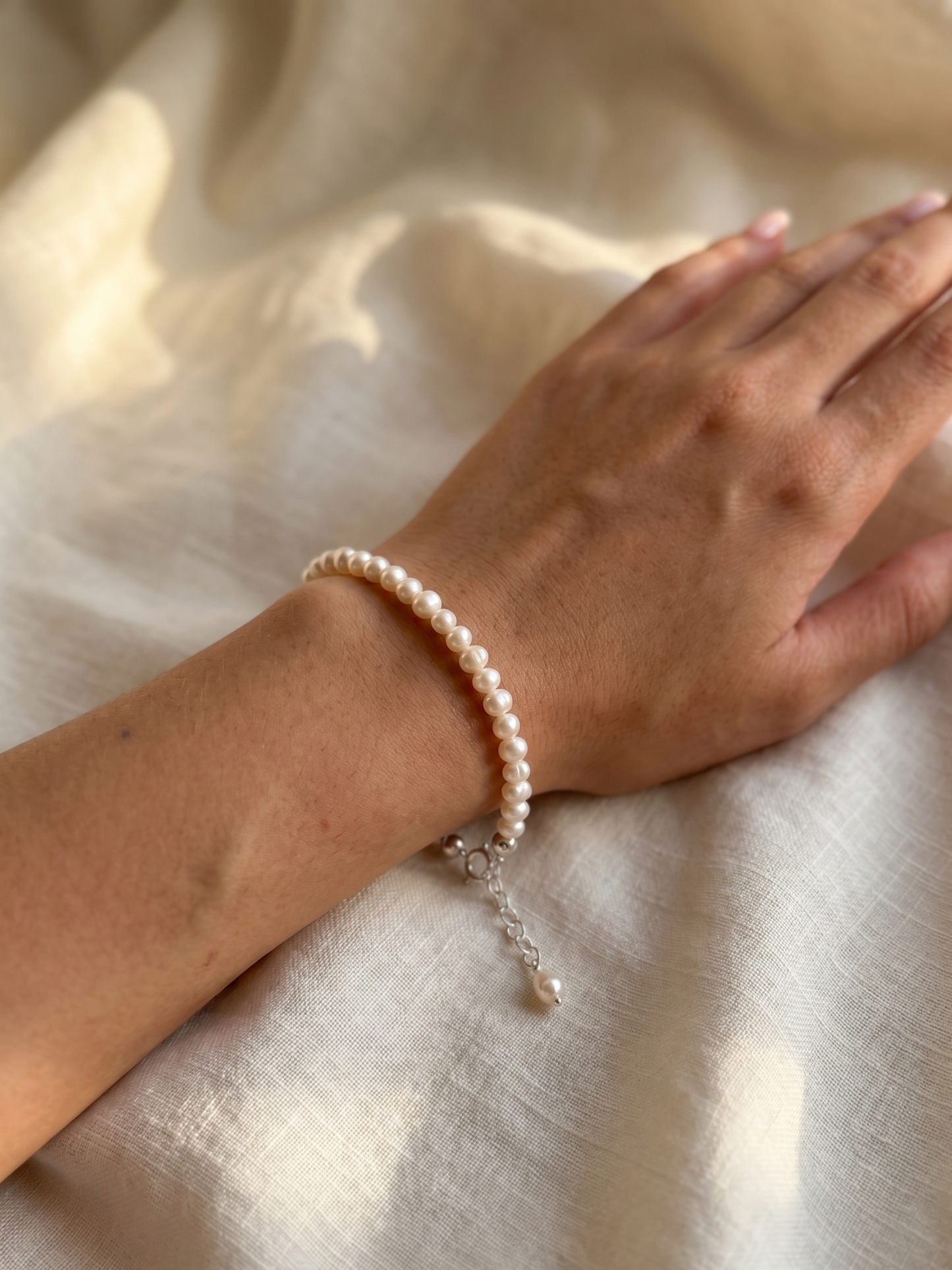 Pulsera perlas naturales