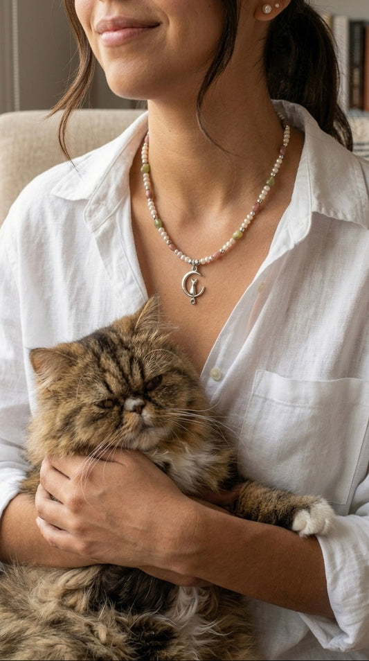Collar Gato en la luna