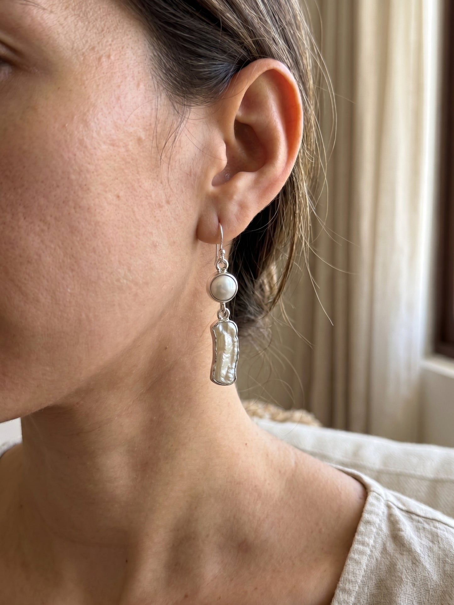 Aretes Perla & Biwa